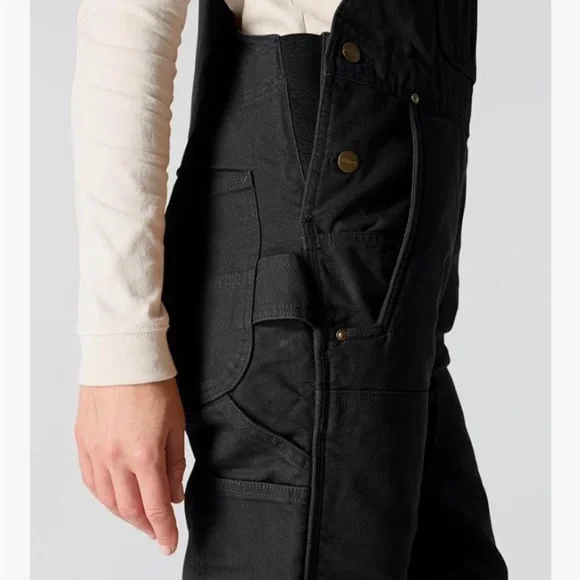 Carhartt Women's Relaxed Fit Washed Duck Insulated Bib Overall - Picture 5 of 9